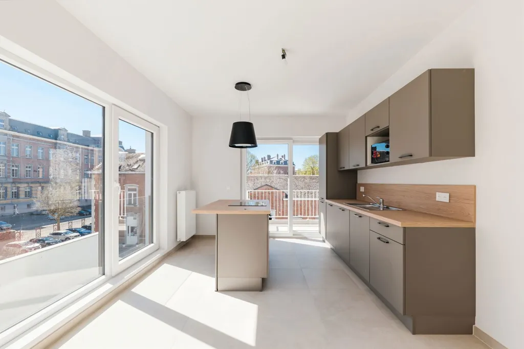 Cocina - Apartment with Terrace in Namur City Centre