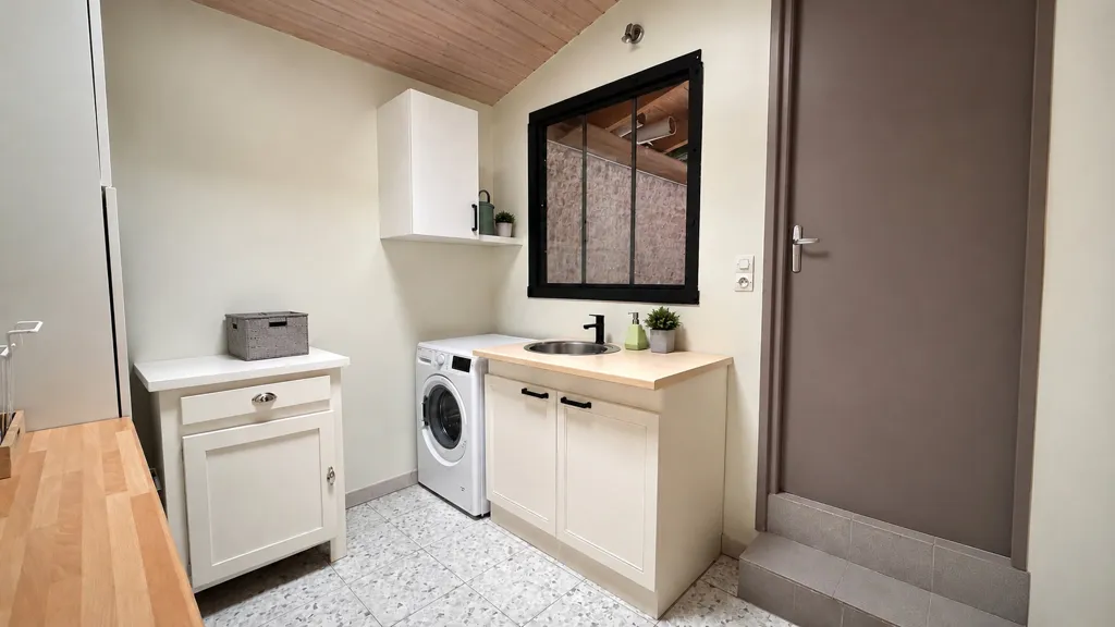 Buanderie - Maison avec Jardin et Garage à Andilly