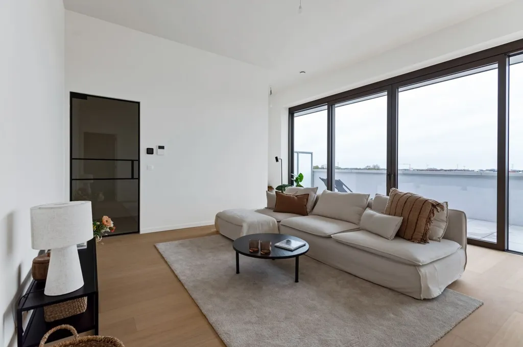 Séjour - Maison Unifamiliale Contemporaine à Herentals