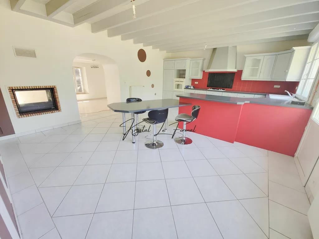 Cuisine - Maison Lumineuse avec Vue sur les Marais au Mazeau