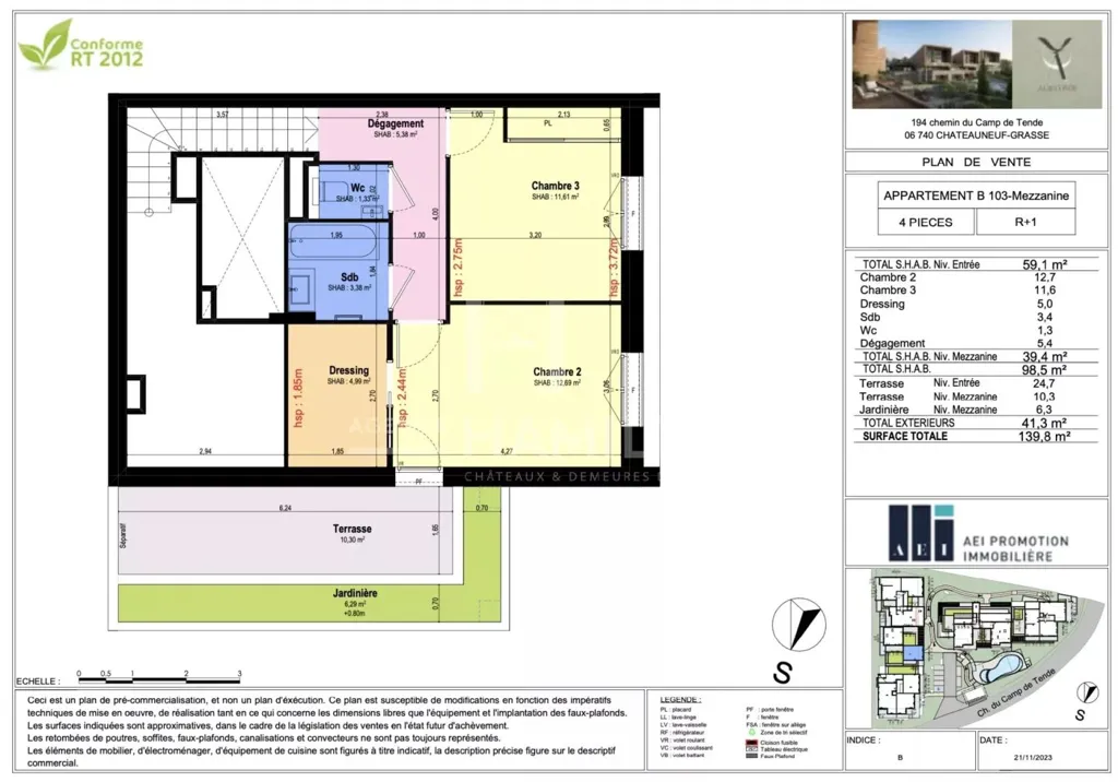 Plan - Duplex Apartment with Garage, Golf View in Bastide