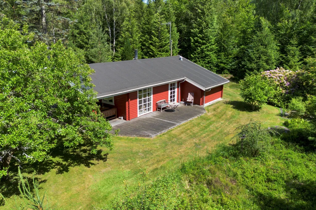 Aerial - Holiday Home with Large Garden in Sejs-Svejbæk
