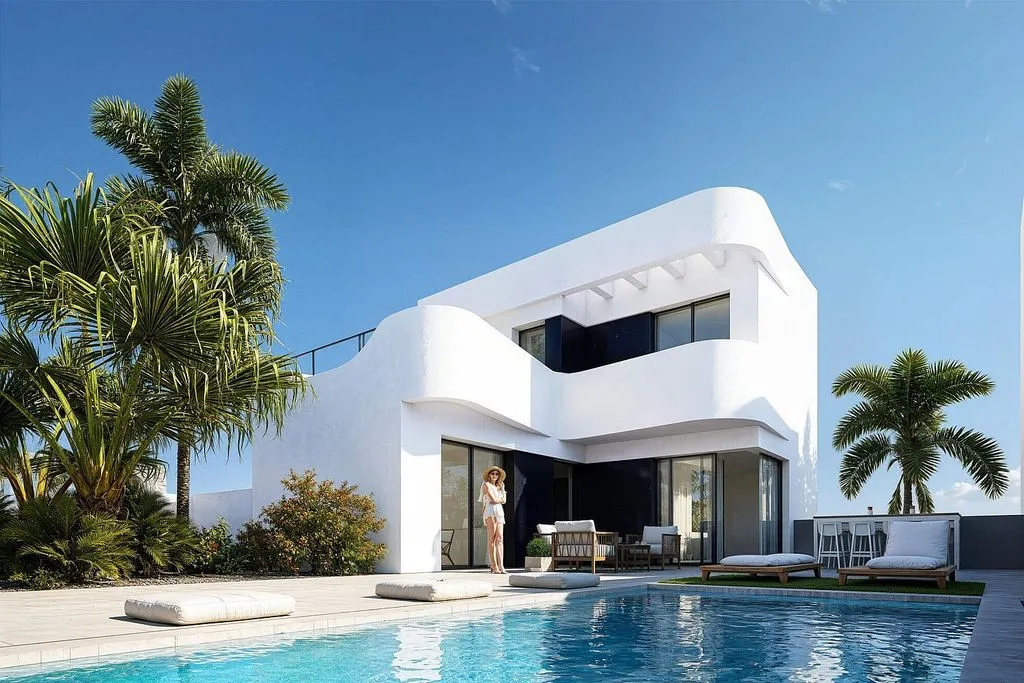 Piscine - Chalet with Pool and Terrace in Algorfa