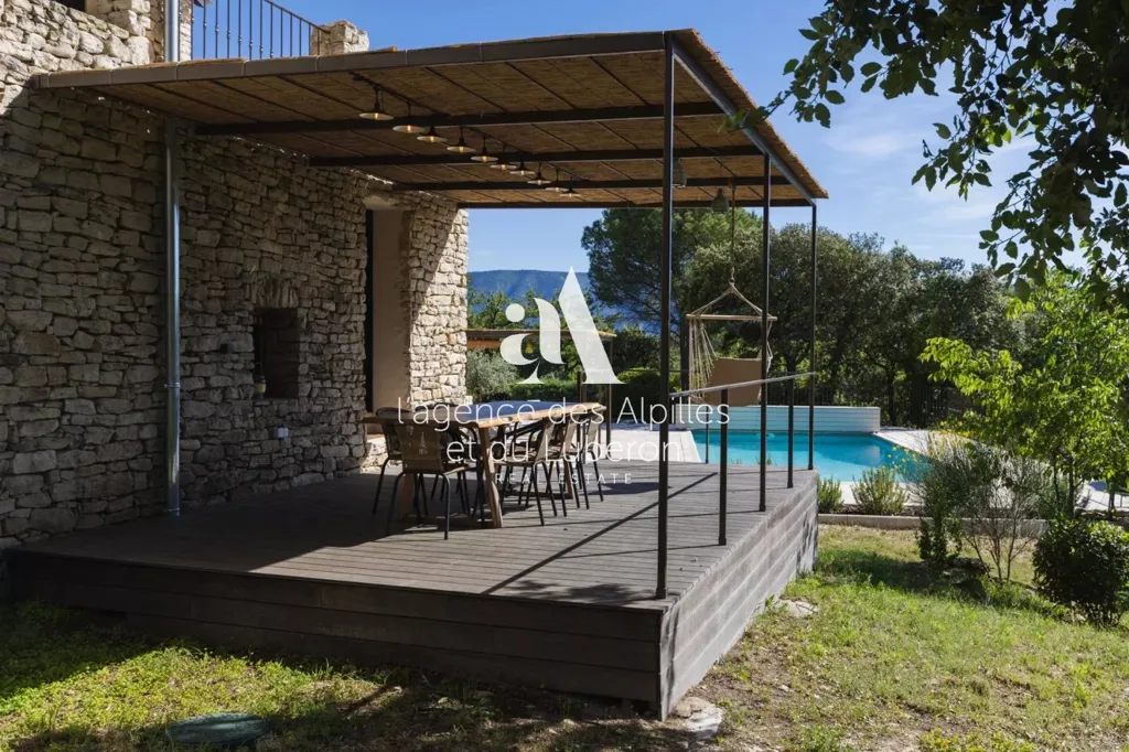 Piscina - Dry-Stone House with Pool in Gordes