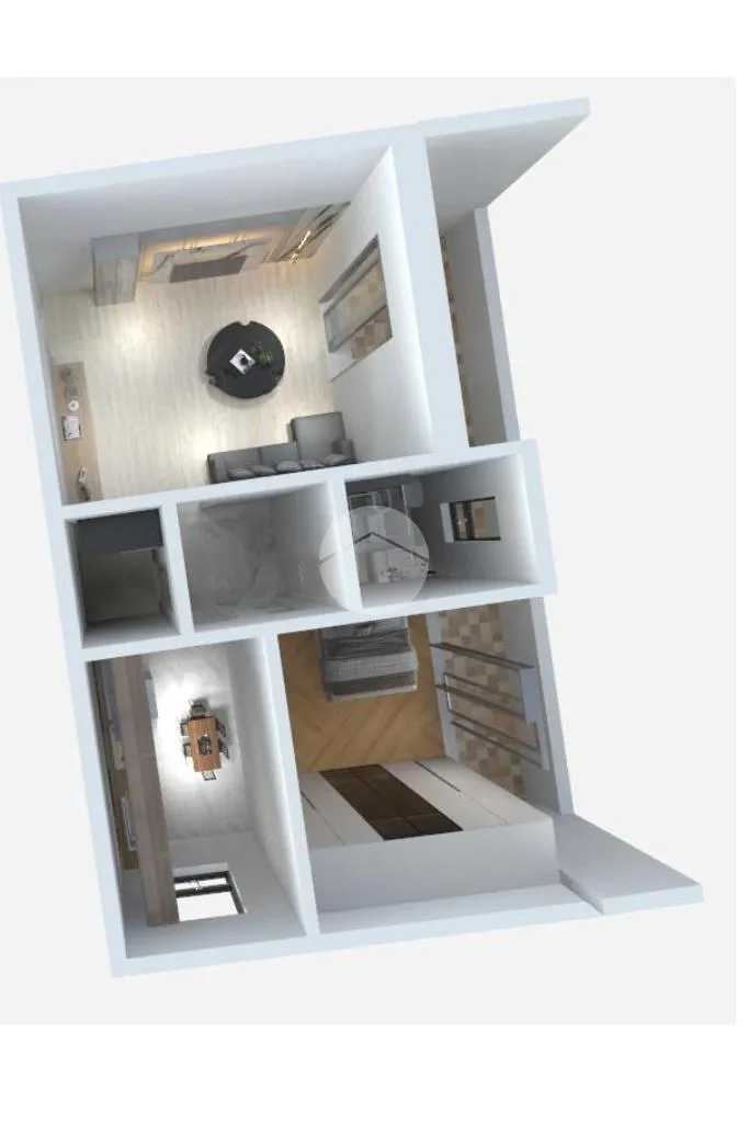 Plan - Apartment with Private Garden in Leini