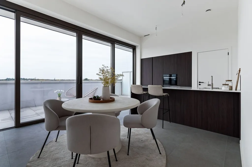 Salle à manger - Maison Unifamiliale Contemporaine à Herentals