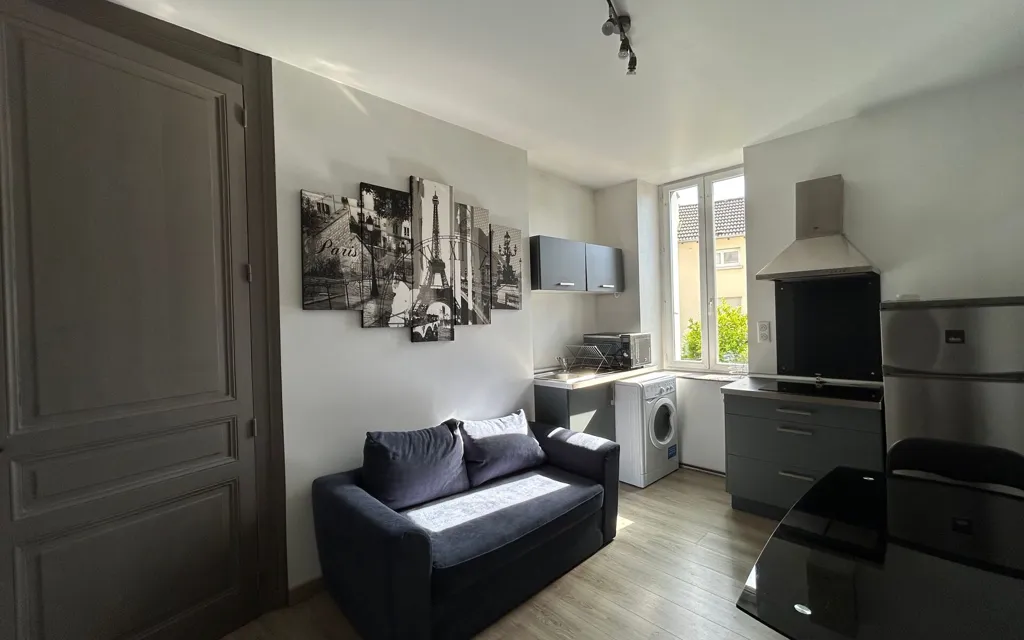 Séjour - Appartement Meublé 1 Pièce au Cœur des Ruchoux à Limoges