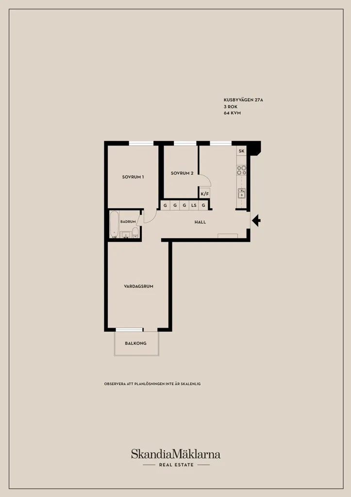 Planimetria - Apartment with Garden View in Hallstavik