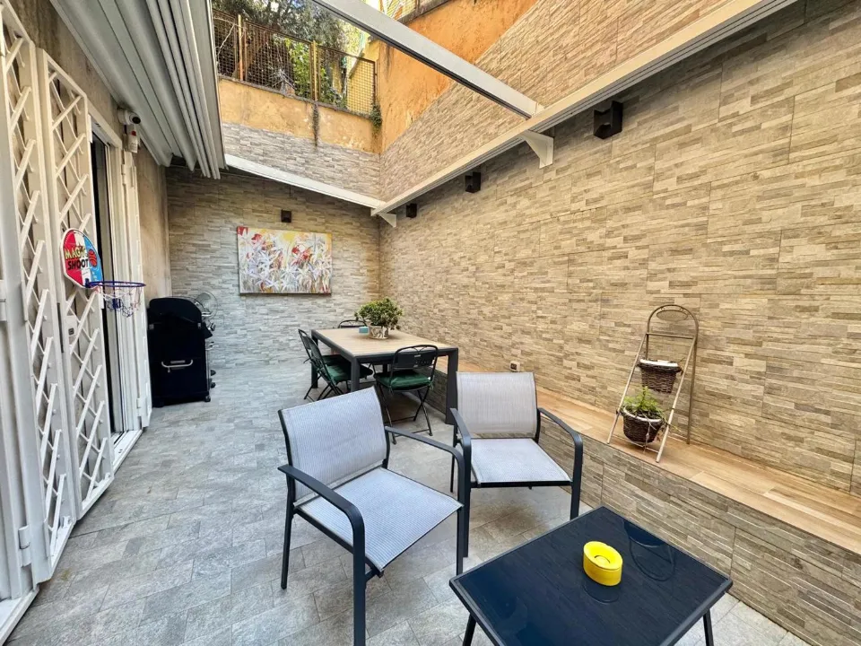 Jardin - Rustic-Style Apartment with Terraces in Parioli, Rome