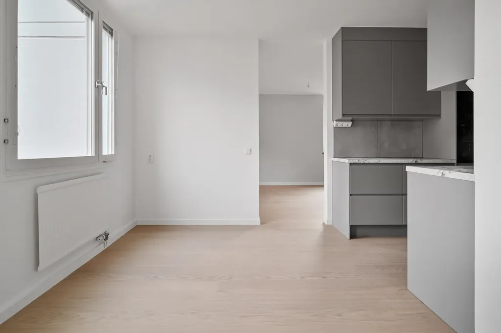 Cucina - Modernised Penthouse with Balcony in Upplands Väsby