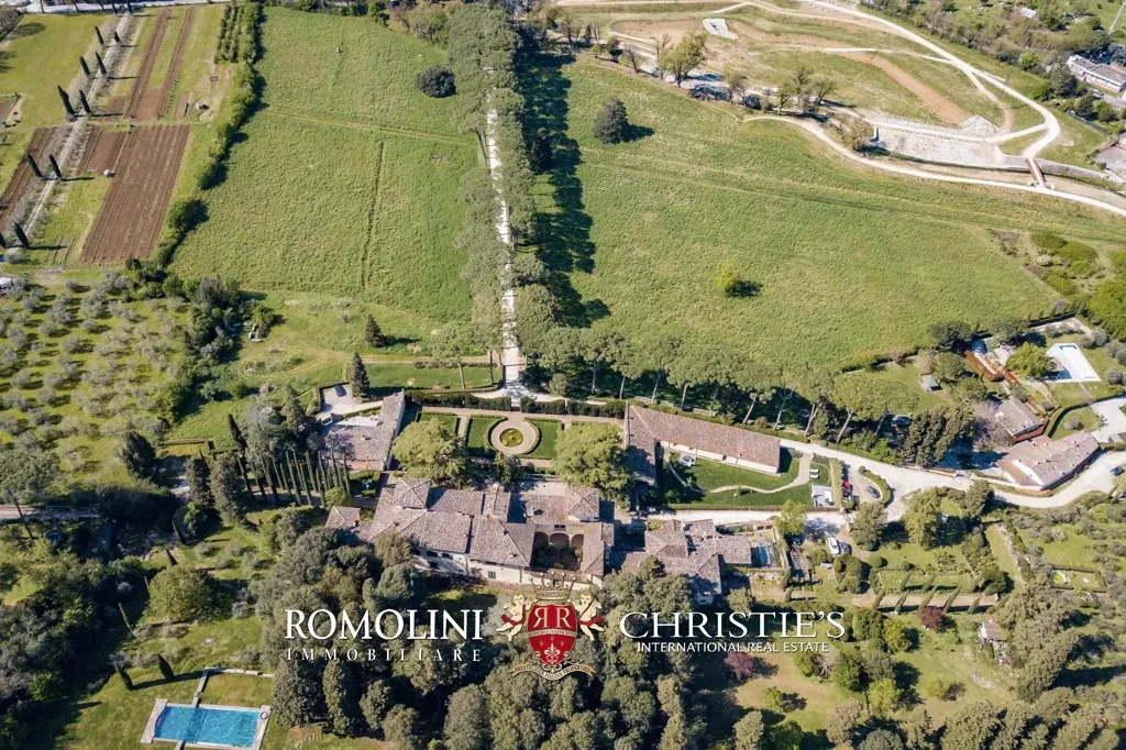 Vue aérienne - Historic Villa with Panoramic Views near Florence