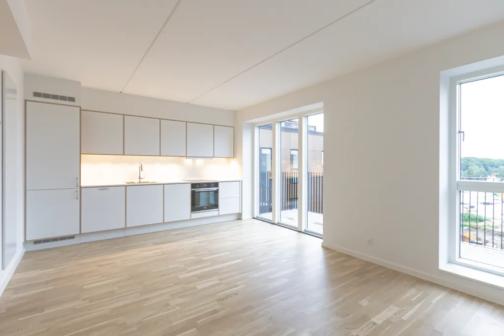 Soggiorno - Four-Room Apartment with Balcony in Hillerød