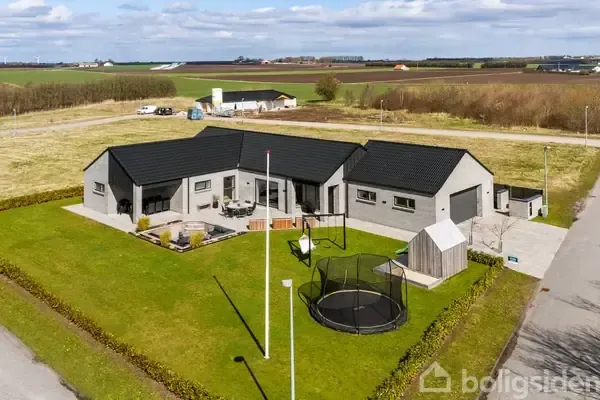 Vue aérienne - Contemporary Villa with Air-Source Heat Pump in Ø Tørslev