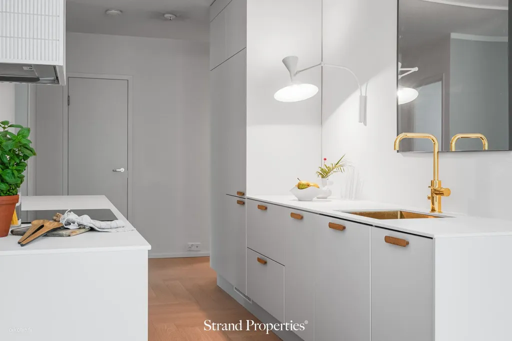 Cuisine - Modern Apartment with Balcony in Kaarina Centre
