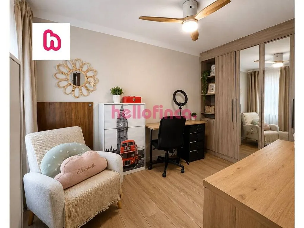 Bedrooms - Apartment with Balcony in Can Rull, Sabadell