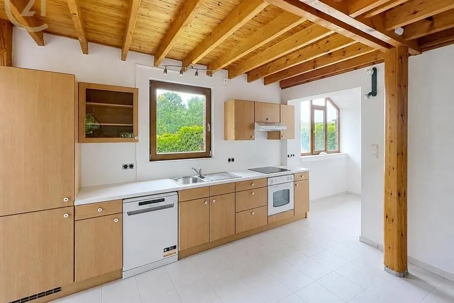 Cuisine - Maisonnette Charmante dans le Domaine d'un Château à Braffe