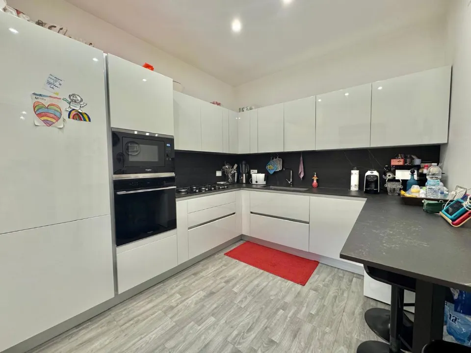 Cuisine - Rustic-Style Apartment with Terraces in Parioli, Rome