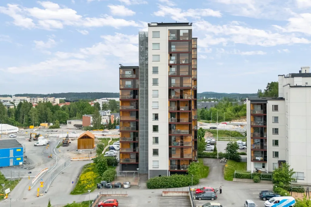 Õhuvaade - Modern Studio Flat with Balcony in Pirkkala
