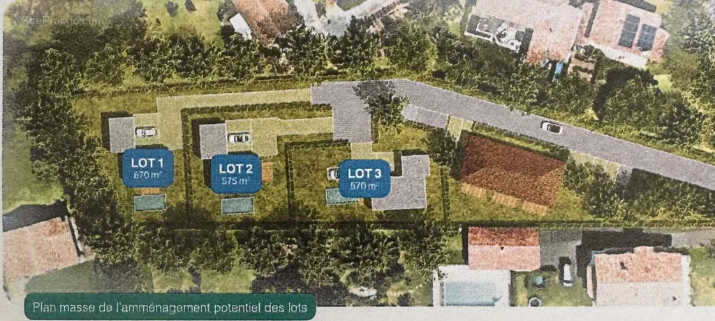 Plan - Terrain à bâtir viabilisé à Bidart