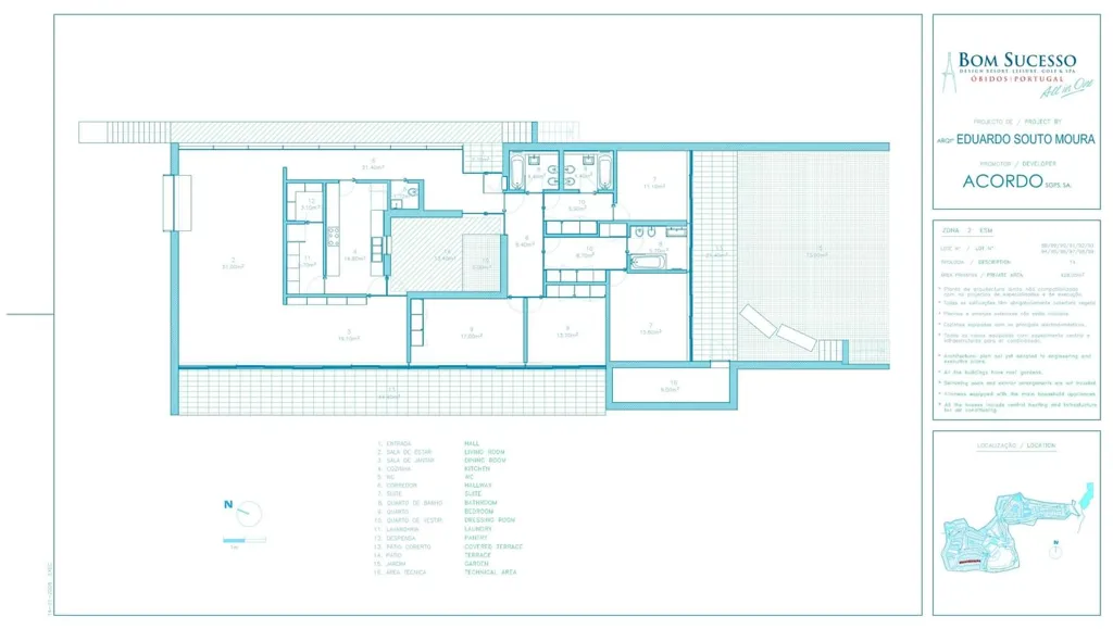 Plaan - Contemporary Villa with Golf Course in Bom Sucesso