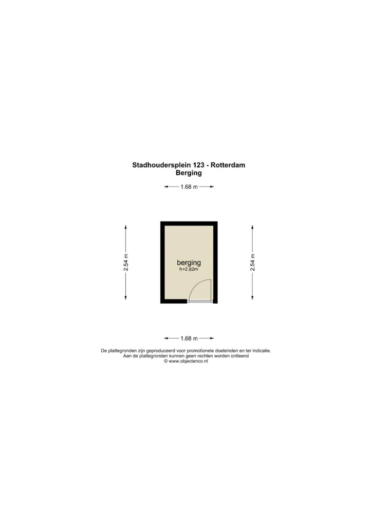 Plan - Penthouse with West Balcony in Blijdorp