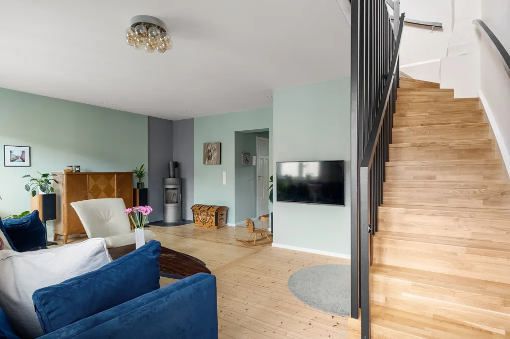 Séjour - Loft Apartment with Balcony in Rodeløkka