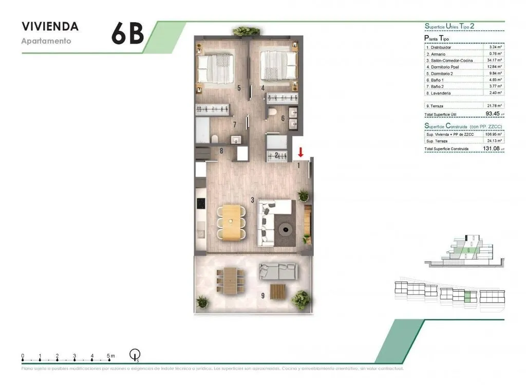 Plan - Luxury Flat with Sea View in Finestrat