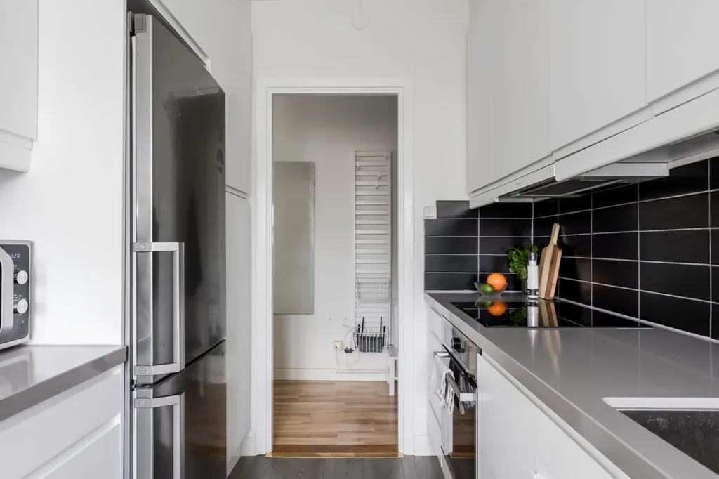 Köök - One-Bedroom Flat with Balcony in Örebro