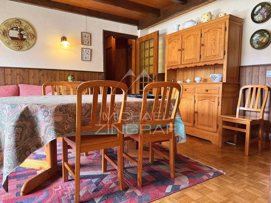 Salle à manger - Appartement à Restructurer avec Vue Montagne à Megève