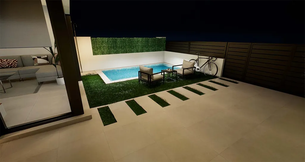 Piscine - Newly Built Villa with Pool in Los Alcázares