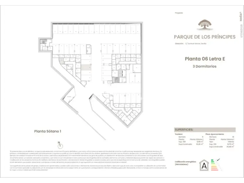 Plan - New Flat with Terrace in Sevilla