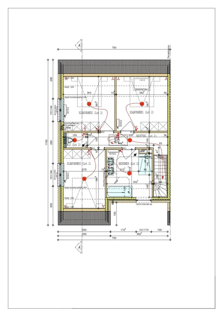 Floor Plan - Modern House with Solar Panels in Hooglede