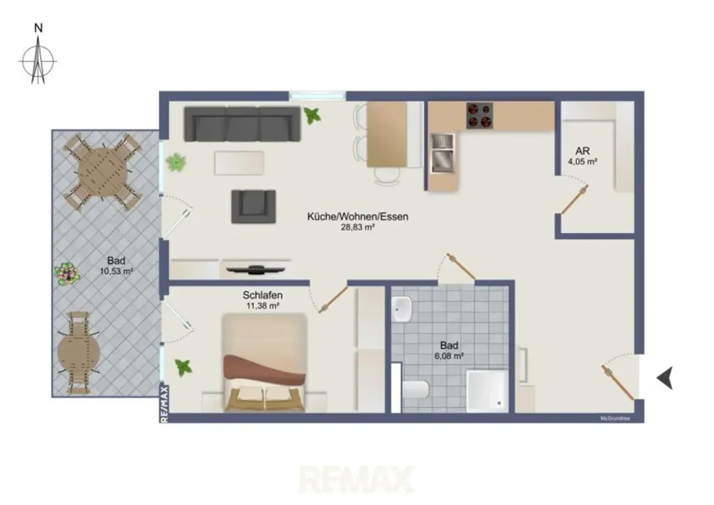 Plaan - Modern Apartment with West-Facing Balcony in Feldkirchen