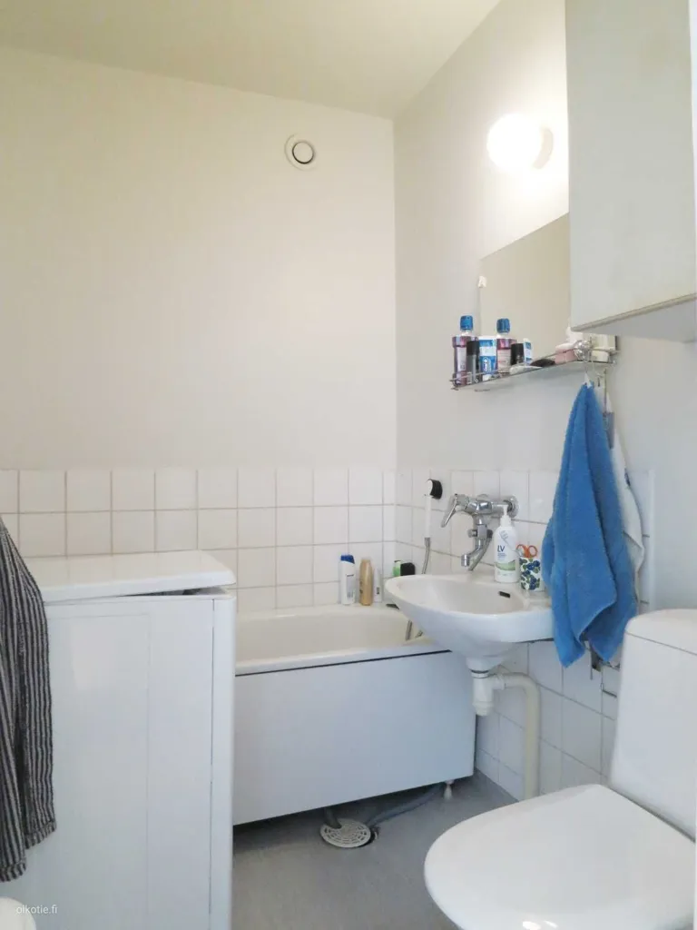 Salles de bain - Bright Studio with Kitchenette in Turku