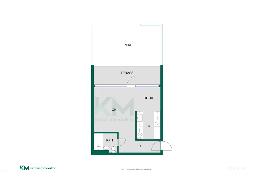 Plan - Apartment with Private Garden in East Centre