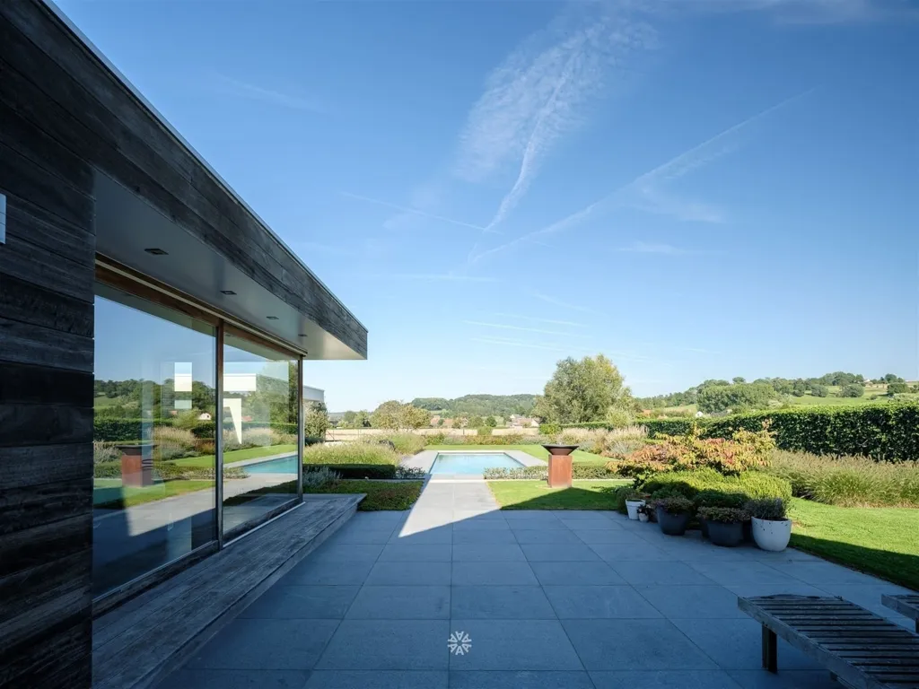 Terrasse - Villa avec Vue Panoramique dans le Pays des Collines