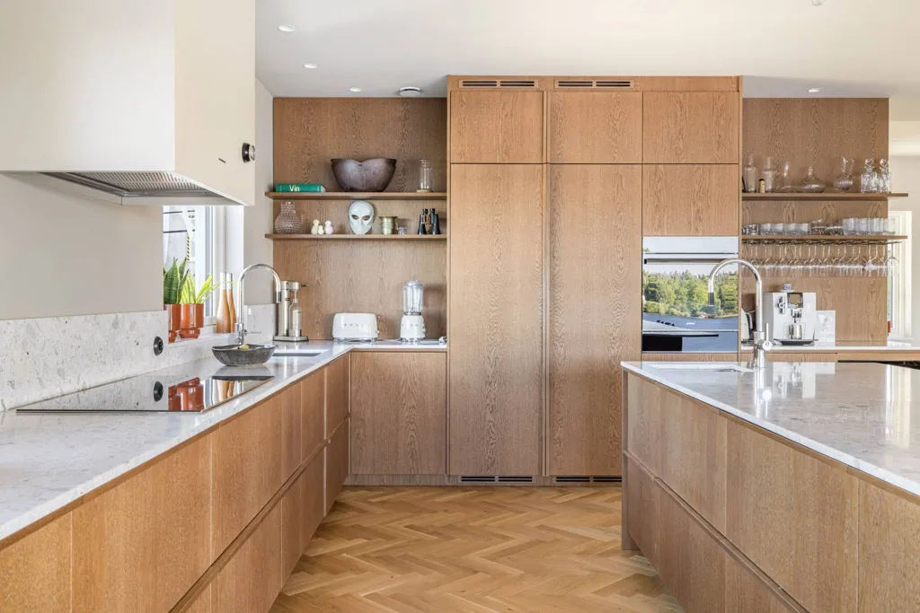 Kitchen - Modern Apartment with Mälaren View in Mälarhöjden