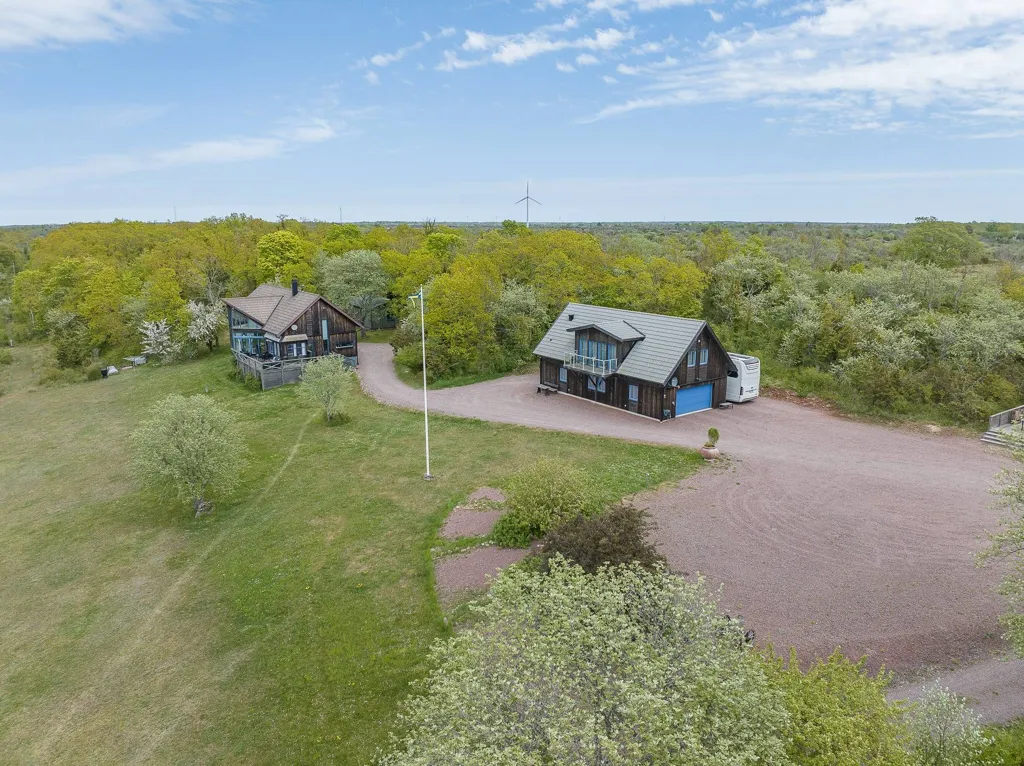 Vue aérienne - Villa with Sea View and Strandline on Öland