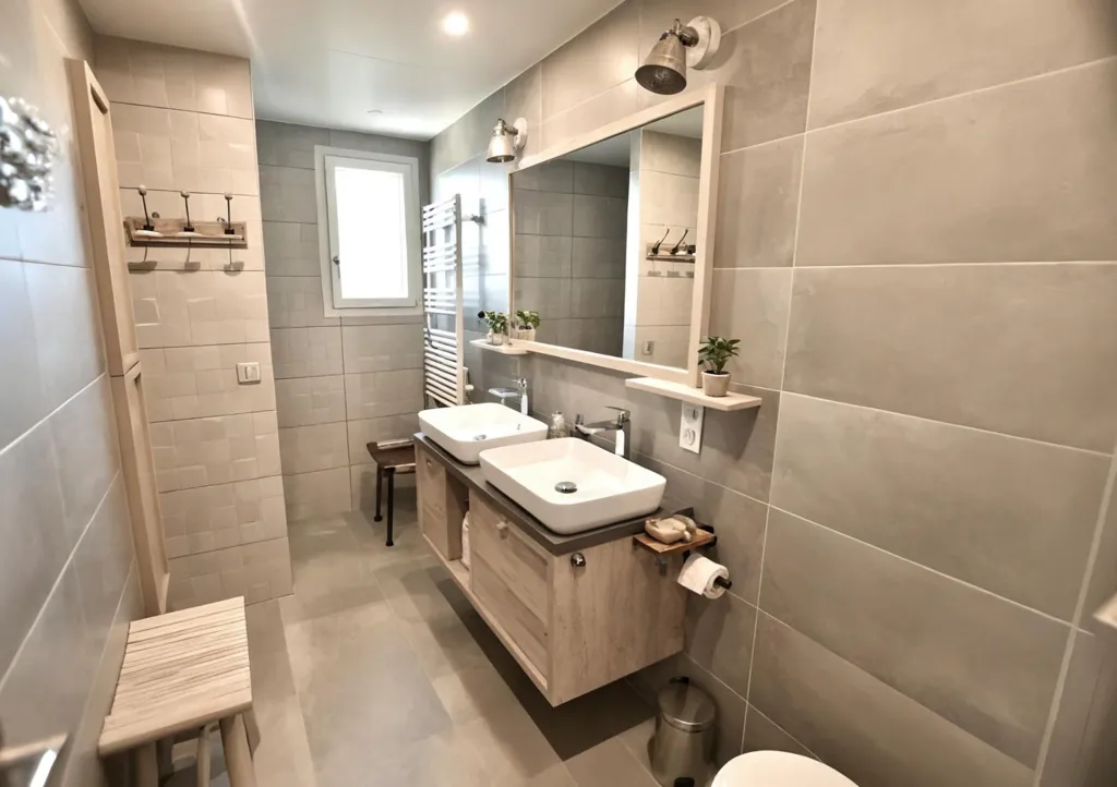 Salles de bain - Villa Rénovée avec Vue Montagne à Cessy
