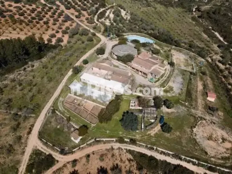 Vue aérienne - Rustic Farmhouse with Pool in Les Coves de Vinromà