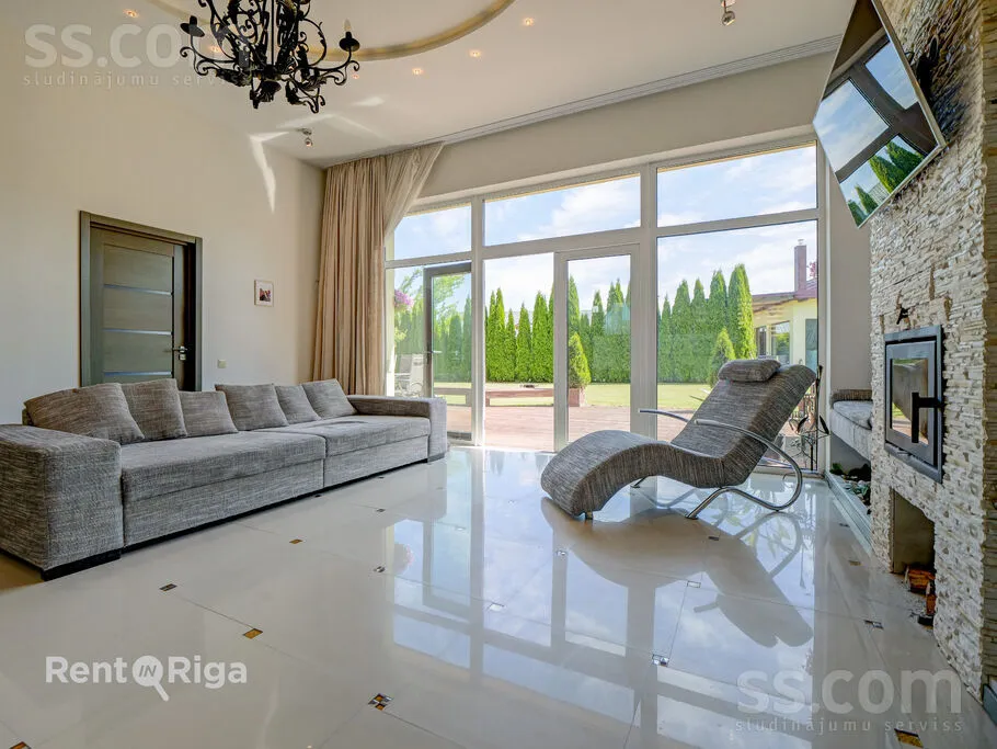 Soggiorno - Modern House with Spa in Dzidriņas