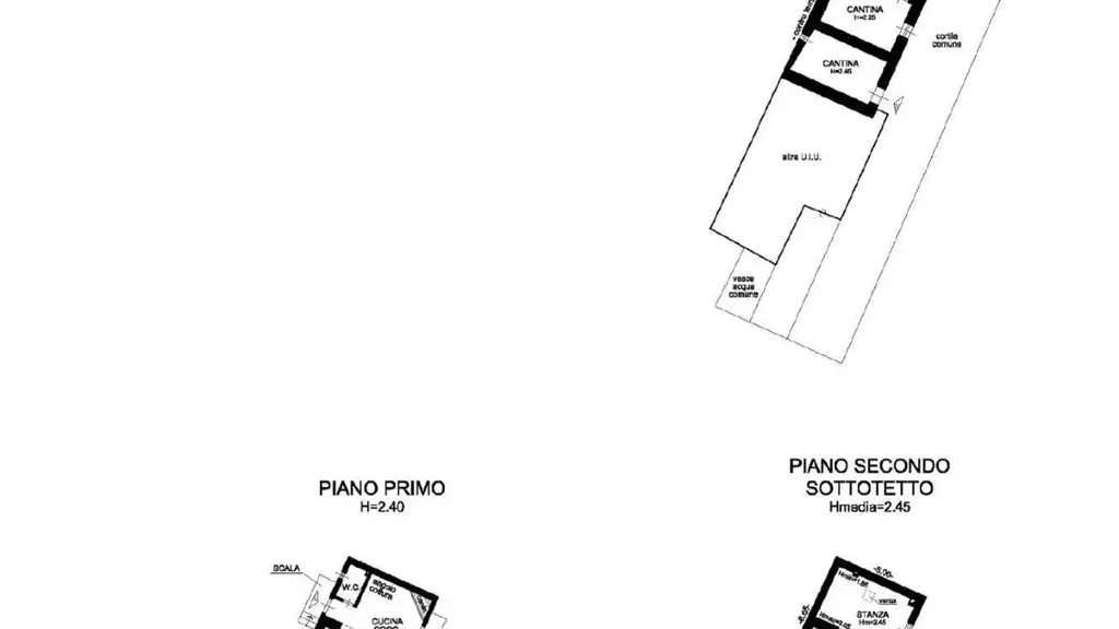 Floor Plan - Trilocale with Garden in Darzo
