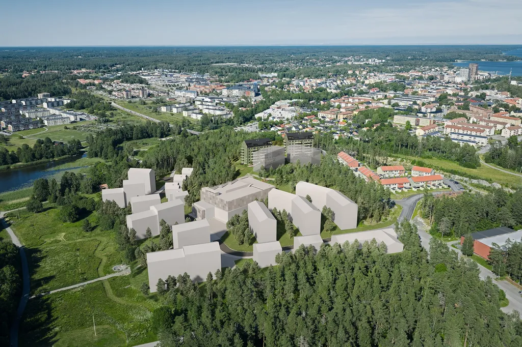 Õhuvaade - Efficient Apartment with Two-Aspect Windows in Norrtälje
