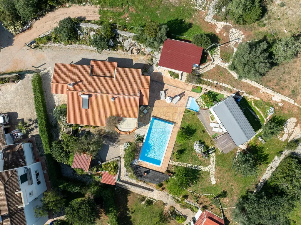 Vue aérienne - Single-Storey Villa with Pool in Faro