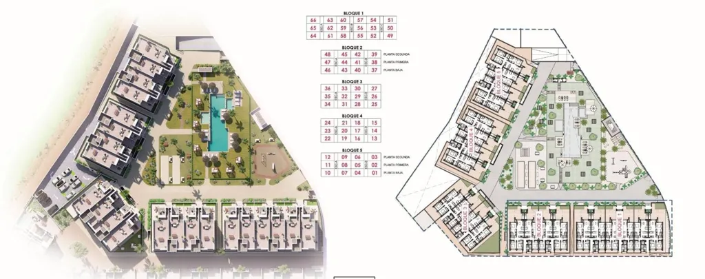 Planimetria - Newly Built Apartments with Pool in La Serena Golf