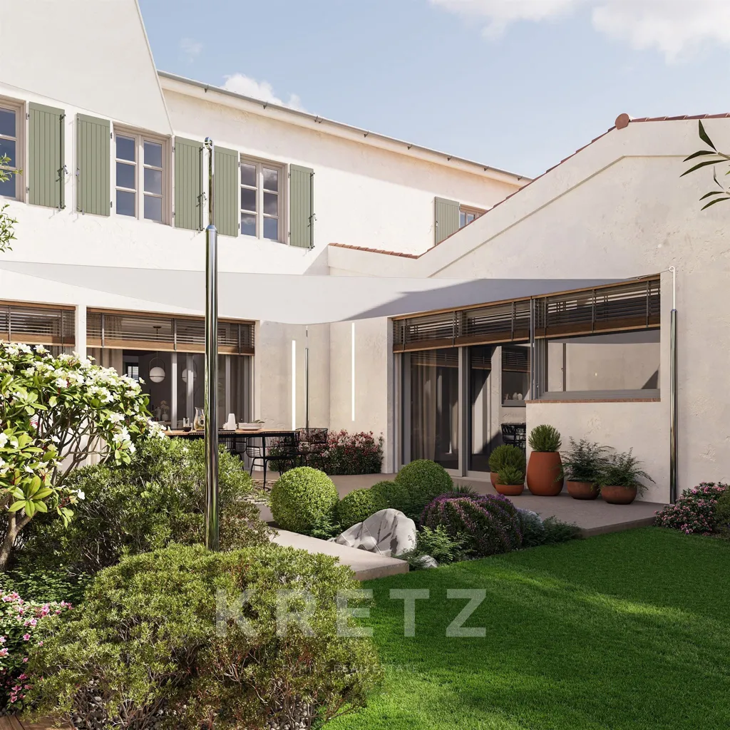 Garden - Renovated House with Pool in La Flotte