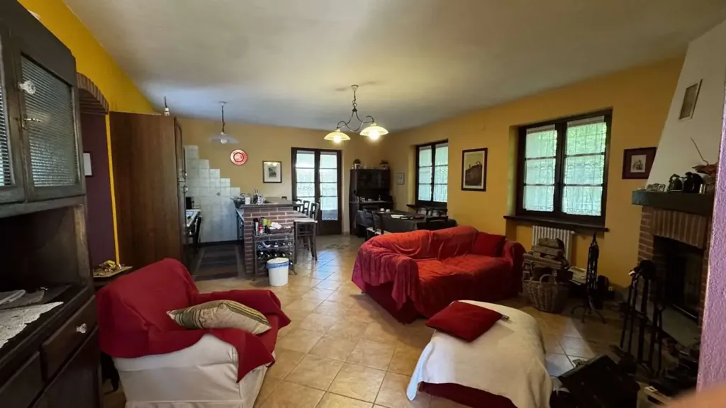 Séjour - Rustic-Style House with Large Garden in Oviglio