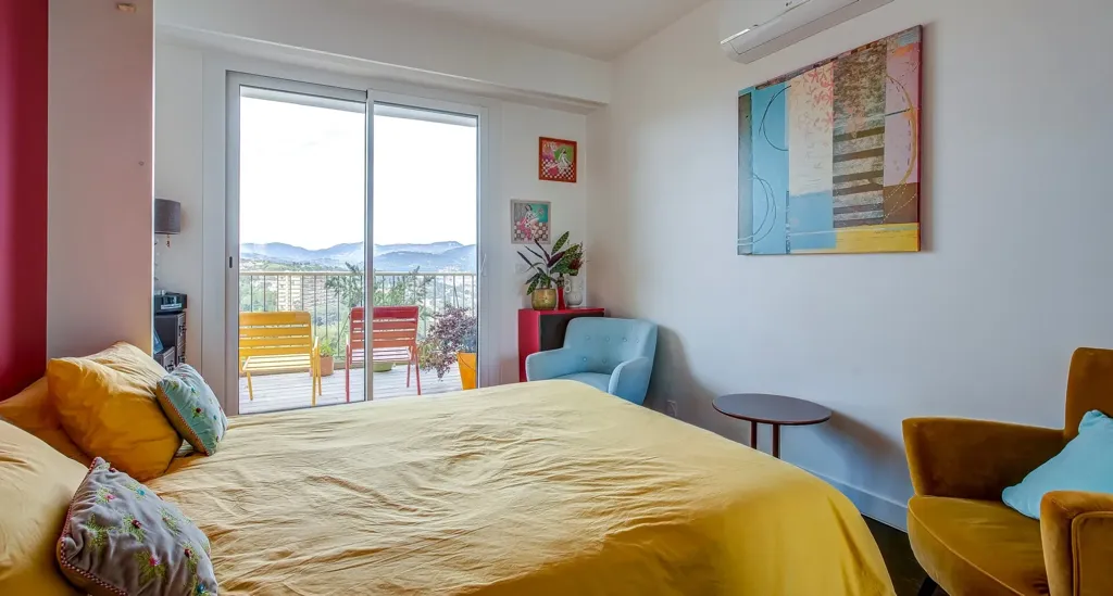 Chambres - Duplex avec Vue Panoramique sur l'Océan à Nice