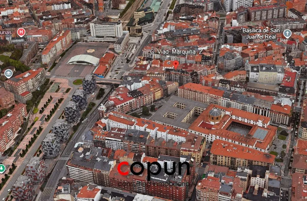Aerial - Apartment with Terrace in Oviedo Centre