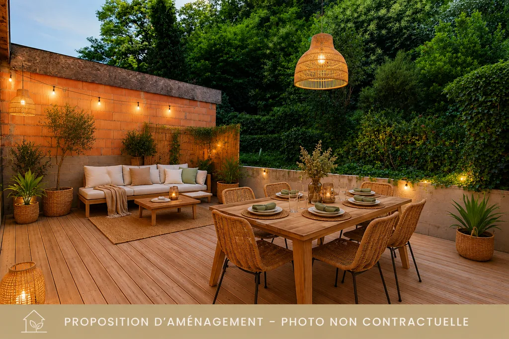 Terrasse - Maison de Caractère avec Dépendance à Nothalten